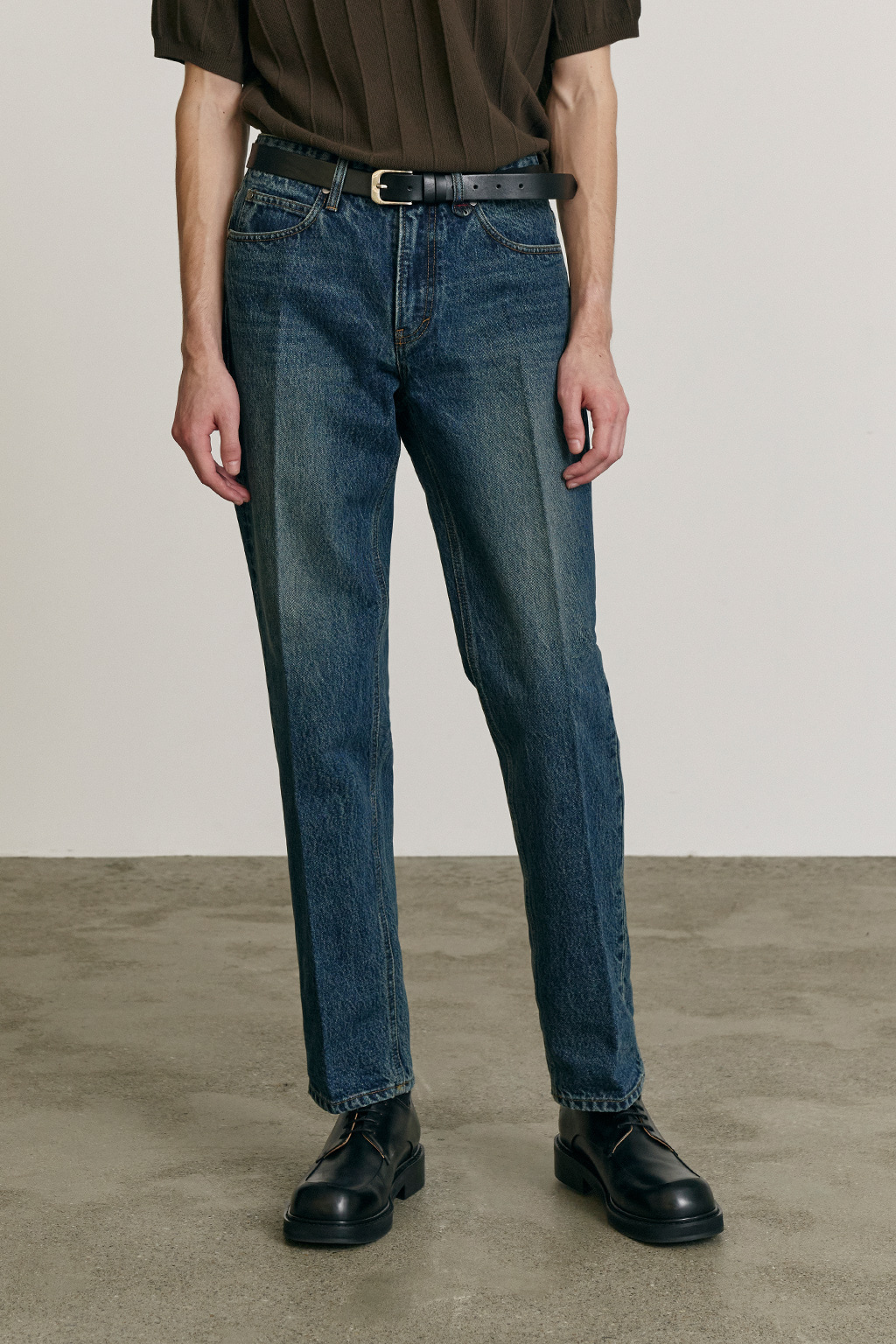 Tailored Tapered D.Blue Jeans